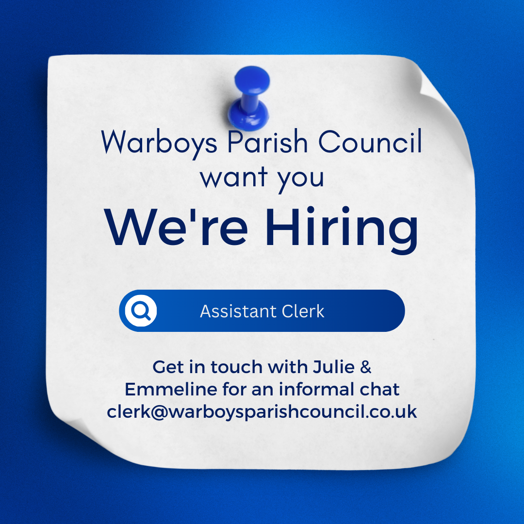 Warboys Parish Council Assistant Clerk Job Advert